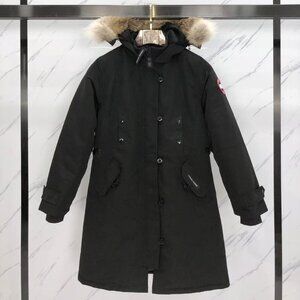 🧥 Canada Goose Women Black Long Parka with Fur Hood 🧥